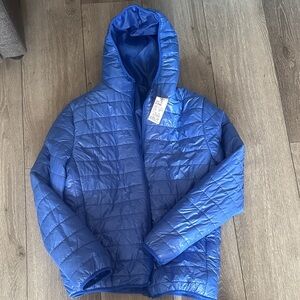 Vibrant Blue Hooded Jacket